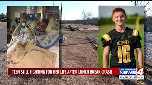 It Just Happened In A Blink Of An Eye Teen Fighting For Life After Crash That Killed Her Driver Last Tuesday Kfor Com Oklahoma City