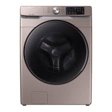 A leaking washing machine can certainly feel unexpected, but the solutions are often easy to control and implement. Samsung 4 5 Cu Ft High Efficiency Champagne Front Load Washing Machine With Steam Energy Star Wf45r6100ac The Home Depot