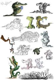 Crocodile Designs By Kirkparrish On Deviantart Crocodile Illustration Character Design Animation Drawing Cartoon Faces