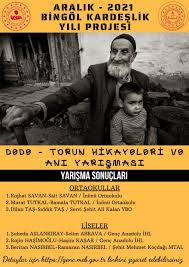 DEDE-TORUN HİKAYELERİ ANI YARIŞMASI GERÇEKLEŞTİRİLDİ.