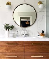 Healthymumma613 Showing Off Our Walnut Fronts Alongside The Perfect Amount Of White And Brass On An Ikea G Ikea Bathroom Ikea Godmorgon Ikea Bathroom Vanity