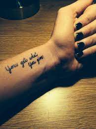 Short inspirational quote tattoo design of tattoosdesign of tattoos. 110 Short Inspirational Tattoo Quotes Ideas With Pictures Cute Tattoos Quotes Tattoo Quotes For Men Short Quote Tattoos