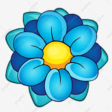 Gambar Lukisan Bunga Biru Kartun Unsur Hiasan Loji Biru Bunga Png Dan Psd Untuk Muat Turun Percuma In 2020 Blue Flowers Cartoon Kids Flowers