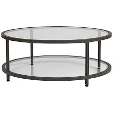 Glass or acrylic stays in the background to let your rugs or accent chairs be the center of attention. Studio Designs 38 Wide Glass Coffee Table 9d921 Lamps Plus In 2020 Coffee Table Living Room Coffee Table Round Coffee Table