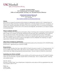 Share detailed examples of your qualifications for the position's specific . Marshall Academic Advising Syllabus Usc Marshall Current