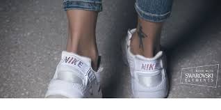 Nike Huarache run Swarovski White | Huarache run, Nike huarache, Sneakers