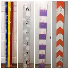 Ruler Growth Chart Custom Hand Painted Wooden Child Baby