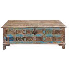 48 inch wide rectangle rustic coffee table in distressed grey with storage, 2 drawers and 1 shelf, for the living room. Rustic Coffee Tables Insteading