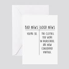 Funny 30th or any age for her birthday greeting card. Funny 30th Birthday Gifts Cafepress