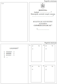 Modelul Buletinului De Vot Pentru Alegerea Consiliului Local Hotărare 8 2020 Lege5 Ro