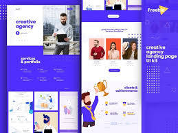 Best free website and app mockups from the trusted websites. Creative Agency Landing Page Adobe Xd Template Xd File