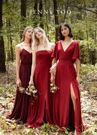 Burgundy Fall Bridesmaids Dresses Fall Bridesmaid Dresses Bridesmaid Dresses Boho Dark Red Bridesmaid Dresses