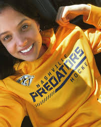 Nashville has converted me to the Predators… I have officially “hopped the  bandwagon” 🏒⛸ #nashvillepredators #hockey