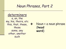 Maybe you would like to learn more about one of these? Ppt Noun Phrase Part 2 Powerpoint Presentation Free Download Id 4825694