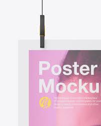 Download Matte A3 Poster Mockup In Stationery Mockups On Yellow Images Object Mockups PSD Mockup Templates