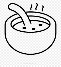 Soup is a food that is made by combining ingredients such as meat and vegetables in stock or hot/boiling water, until the flavor is extracted, forming a broth. Bowl Of Soup Coloring Page Soup Free Transparent Png Clipart Images Download