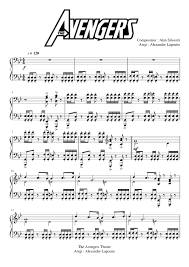 The Avengers Theme Piano Sheet Music For Piano Download Free In Pdf Or Midi Piano Sheet Music Free Cello Sheet Music Piano Songs