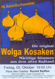 Meine frau regina begrüßt sie freundlich an der rezeption. Die Original Wolga Kosaken Heidersdorf