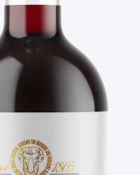 Download Amber Glass Red Wine Bottle Mockup