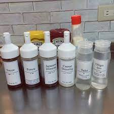 キッチン 詰め替え 100均 セリア 自作ラベル などのインテリア実例 2017 04 22 17 41 30 roomclip ルームクリップ 100均 調味料 ドレッシング 容器 調味料 ラベル