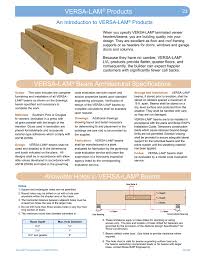 Versalam Lvl Beams Headers Columns Guide