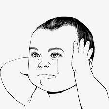 Baby Crying Lineart Baby Clipart Baby Icons Crying Icons Png Transparent Clipart Image And Psd File For Free Download