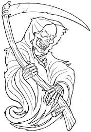 Color aliens, dragons, elves & fairies, fantasy, ghosts, monsters, unicorns, vampires and many other images on coloringpages24.com. Horror Grim Reaper Coloring Page Free Printable Coloring Pages For Kids