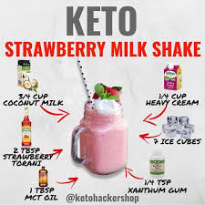 Keto Strawberry Milkshake Here Is A Delicious Recipe For A Keto Strawberry Milkshake Calories Macros This Keto Drink Keto Milkshake Keto Diet Recipes