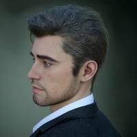 dForce Karlos Flipped Hair for Genesis 9