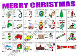 The international phonetic alphabet (ipa) is an alphabetic system of phonetic notation based primarily on the latin script. Christmas Alphabet Esl Worksheet By Milagrin