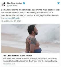 Ben affleck is breaking his silence. Ben Affleck S Back Tattoo Know Your Meme