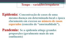 A pandemia é uma epidemia de proporções mundiais, enquanto a epidemia representa o aumento expressivo da taxa de contágio de uma doença em diversas regiões. Epidemia Endemia E Pandemia Ppt Carregar