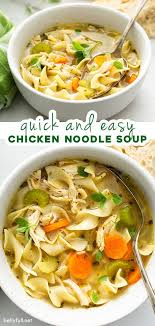 This Homemade Chicken Noodle Soup Recipe Is Wonderfully Quick And Easy Made From Scr In 2020 Chicken Noodle Soup Homemade Chicken Noodle Chicken Crockpot Recipes Easy