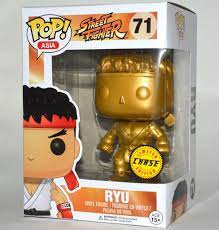 Funko Pop Asia Exclusive Street Fighter Ryu Gold Chase Limited Edition Funko Pop Vinyl Ryu Street Fighter Pop Vinyl