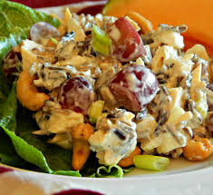 In these chicken salad recipes, the star is definitely the yogurt. Wild Rice Chicken Salad Frugal Hausfrau