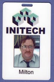 Office Space Id Badge Milton Initech Custom Costume Custom Costumes Id Badge Custom