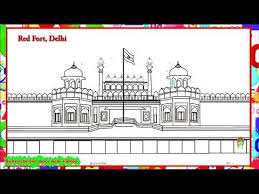 How To Draw Red Fort Delhi In Ms Paint Youtube In 2020 Red Fort Fort Painting