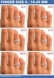 Diamond Size Comparison Size 6 Finger And From Left To Right Are 1 02ct 1 21 Engagement Rings On Finger 1 Carat Engagement Rings Half Carat Engagement Rings