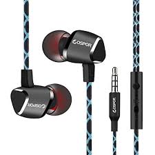 Earphones Cospor Headphones With Mic For Running Gym In Ear Earbuds For Iphone Ipod Ipad Ta Noise Cancelling Earbuds Wired Headphones Earbuds