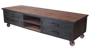 Amazon De Industrie Design Lowboard Tv Schrank Massivholz Sideboard Vintage Look Neu 413