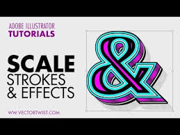 Resize Effects Illustrator How To Scale Strokes And Effects Youtube Illustrator Tutorials Illustration