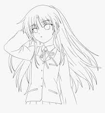 For kids & adults you can print anime or color online. Anime Angel Girl Coloring Pages Angel Beats Coloring Pages Hd Png Download Kindpng