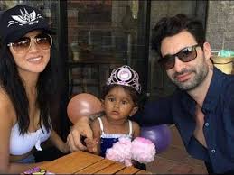 The adorable little princess is clicked here with her dad daniel. Sunny Leone Daughter Birthday Celebrations Youtube