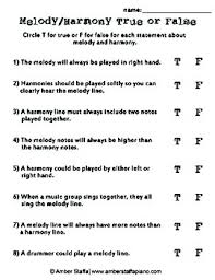 Are you looking for some fun classroom activities to make your learning session interesting? Melody And Harmony Worksheets Teaching Resources Tpt