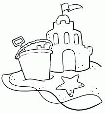 Coloring page on the theme of summer for kids. Coloring Pages Of The Beach Coloring Home