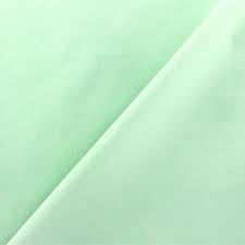 Tissu Popeline De Coton Vert D Eau Mpm
