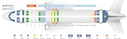 Seat Map Airbus A320 200 Delta Airlines Best Seats In Plane