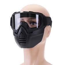 Anti Fog Eyewear Motorcycle Bike Full Face Mask Goggles Len Nose Helmet Shield Full Face Mask Face Mask Mask