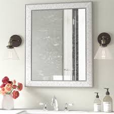 Mirrors can be functional, decorative, or both at the same time. White Framed Bathroom Mirror Wayfair