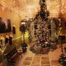 Dad Creates A Wonderful Christmas Room In His Home Indoor Christmas Lights Indoor Christmas Decorations Christmas Lights Inside